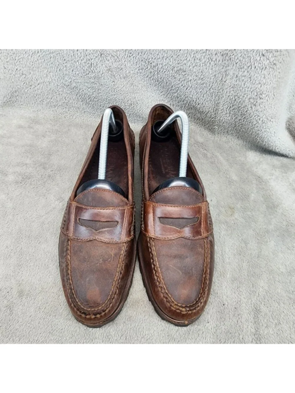 Cole Haan Shoes Mens Size 9 Country Brown Leather Slip On Loafers *Read*